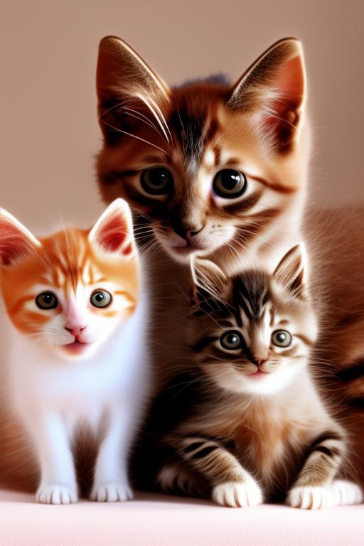 Kitten of a ginger and white dad and a tortoiseshell mom